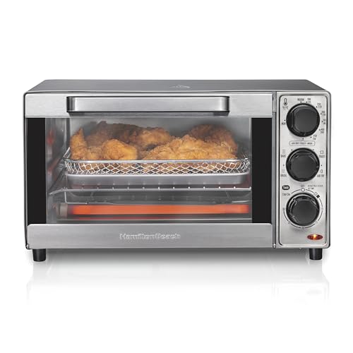 Hamilton Beach Sure-Crisp Air Fryer Toaster Oven Combo, Fits 9” Pizza, 4 Slice Capacity, Powerful Circulation, Auto Shutoff