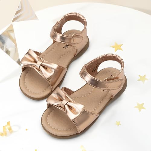 Image of DREAM PAIRS Girls Sandals Fashion Bow Summer Shoes for Toddler /Little Kid