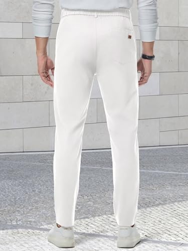 Men's Golf Joggers Pants with 3 Pockets Slim Fit Stretch Sweatpants Running Travel Dress Work Pants for Men4