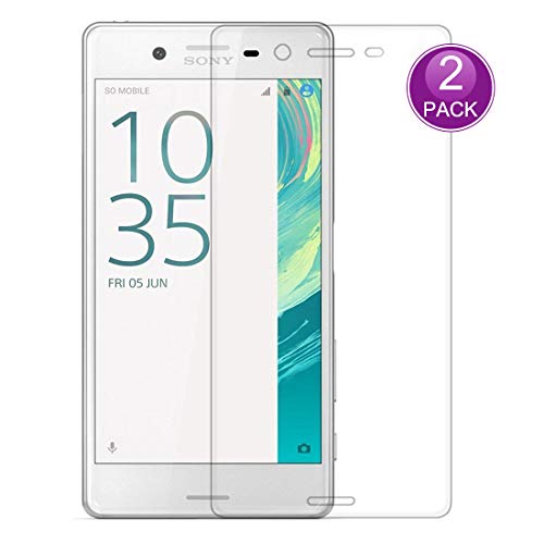 E-Hamii [2-Pack] Protector de Pantalla para Sony Xperia X Performance, 9H Vidrio Templado Protectora, HD Proteger Película Anti-Scratch y Anti-Huella Digital (Nota: no Cobertura Completa)