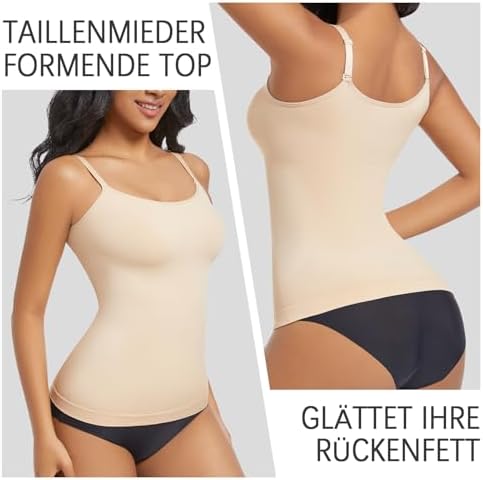 Canottiera da donna modellante Camisole Top a compressione