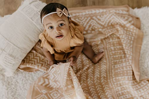 Image of Mini Wander Swaddles for Newborns Muslin Swaddle Blankets - Breathable Soft Gender Neutral Receiving Blanket Baby Essentials | 47 x 47 Cotton - (Tapestry (Maple Sugar)