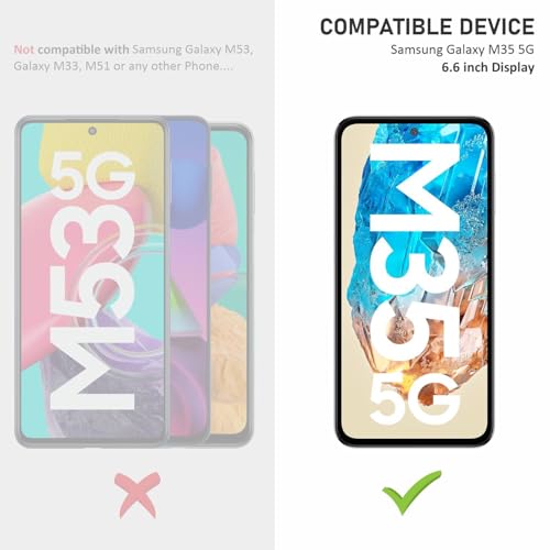 Image of SupCares Tempered Glass for Samsung Galaxy M35 (6.6 Inch) With Installation Kit | Military-Grade Gorilla Screen Protector | Edge to Edge Coverage | Black