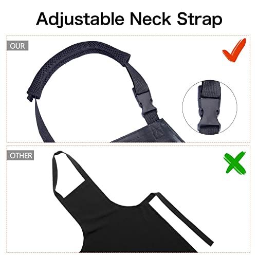 Homsolver 2 Pack Waterproof Aprons For Dishwashing,Heavy Duty Butcher Aprons For Men,Chemical Resistant Vinyl Apron,39 Inch Lightweight Adjustable Rubber Plastic Aprons thumb #3