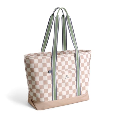 Bolsa de lona para mamá Itzy Ritzy espaciosa y moderna con estampado de tablero de ajedrez 3