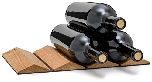Weinberg - Weinregal - Flaschenregal, Eiche geölt 34 x 20 cm für max. 6 Flaschen Aller Art Cover