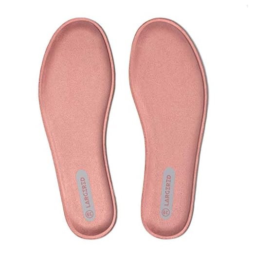 LARGERED Plantillas Memory Foam Mujer y Hombre,Plantillas Aautoadhesivas Cómodas y Flexibles,para Trabajo, Deportes,Caminar,Senderismo y Anti-fatiga,Rose 11 Mujer-EU38