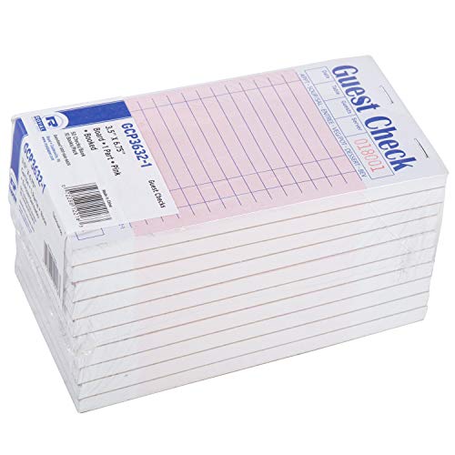 Royal - Gcp3632-1-In Pink Guest Check Board, 1 Part Booked With 15 Lines, Package Of 10 Books #TOP1