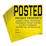 HUNTING MADE EASY Sign - Posted Private Property (12 Pack)