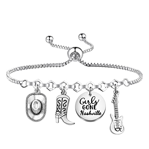 TIIMG Trip Gift Gone Nashville Bracelet Nashville Birthday or Bachelorette Vacation for Besties