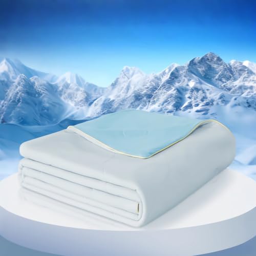 RoyRose Blanket for Sleeping King Comforter All in One, Four Seasons Couch Blankets Cozy Temperature Regulating Machine Washable Multiple TimesDurable, Breathable Blanket Ultra Soft Light Blue