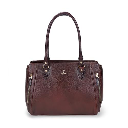 Mochi Women Brown Casual Leather Soft Body Zipper closure Solid Shoulder Bag (37-68)