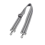 Taschenriemen Damen Mädchen 5,0 cm breit Geldbörsenriemen Ersatz Fashion Style Multicolor Canvas 75cm-125cm Umhängeriemen for Handtaschen (Farbe : Black (Gold Metal), Size : M)