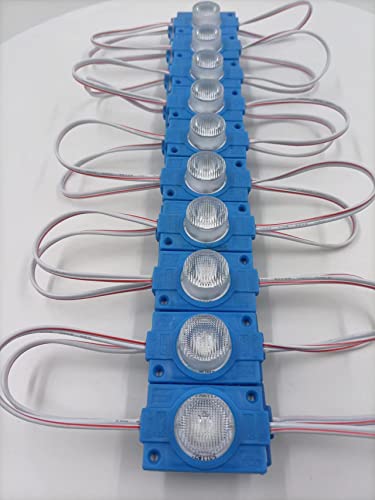 Module LED bleu 12V lot de 20 éclairages injectés 2W pour enseigne lumineuse