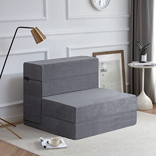 Kingfun Folding Sofa Couch Bed Memory Foam Sleeper Sofa Guest Bed and Fold Out Chair Bed,Living Room, Bedroom, Washable Cover Twin Size, Dark Grey Kingfun Folding Sofa Couch Bed Memory Foam Sleeper Sofa Guest Bed and Fold Out Chair Bed,Living Room, Bedroom, Washable Cover Twin Size, Dark Grey