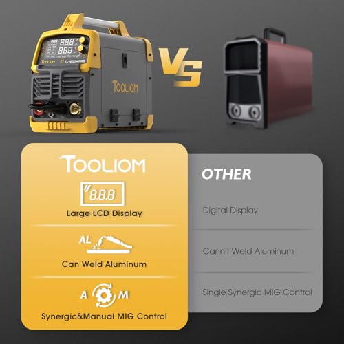 Tooliom TL-200M 200A Mig Welder 4 In 1 Mig/Flux Mig/Lift Tig/Stick Welder 110/220V Dual Voltage Aluminum Welding Machine Spool Gun Compatible thumb #2