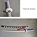 Death Surgeon Trafalgar D Water Law Replica Swords,Trafalgar D Water Law Role Play Accessories,With Display Stand and Belt,for Role-Playing and Collection