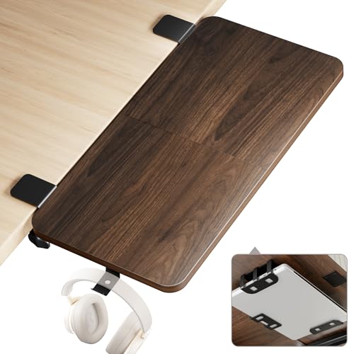 Pegzone HW1261WT Tastaturschublade mit Holzmuster