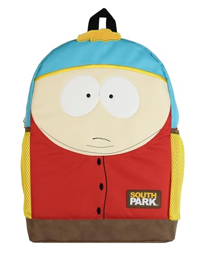 INTIMO South Park Backpack 16' Eric Cartman Big Face Book Bag with Adjustable Shoulder Straps