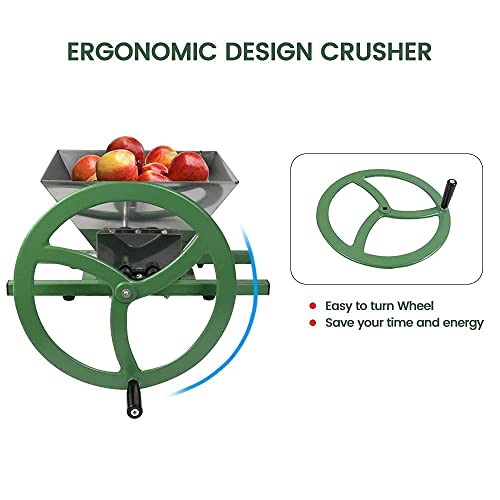 Image of Fruit Wine Press and Crusher,100% Nature Apple&Grape&Berries Crusher Manual Juice Maker for Kitchen