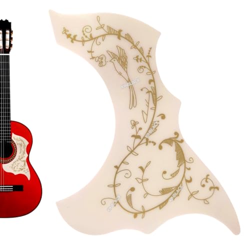 Mica Pickguarda Tipo Japonesa Blanca Kinblack, Incluye Pegamento, Proteccion de arañazos.