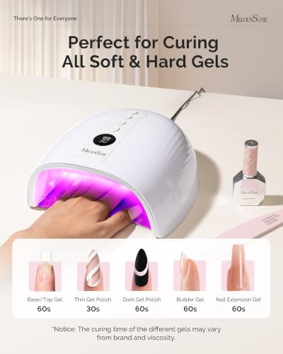 Image of MelodySusie P‑Plus30B UV Nail Lamp for Gels with 3 Timer Smart Sensor