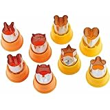 下村企販 ぬきがた 型抜き 7種セット 【日本製】 手が痛くならない お弁当 お菓子作り かわいい くま/ぞう/うさぎ/ぶた 花/星/ハート 製菓 クッキー 野菜 燕三条 41331