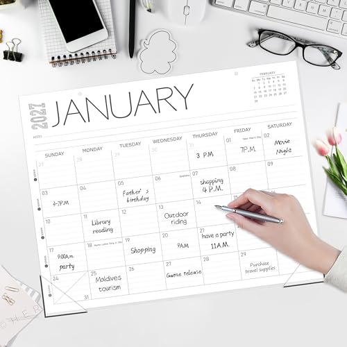 Image of GuassLee Desk Calendar 2026-2027, 19 Months (Jun 2026-Dec 2027), 14 inch x 11 inch (Pack of 2)