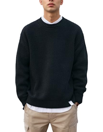 Men Knitted Pullover Sweater Warm Winter Autumn Long Sleeve4