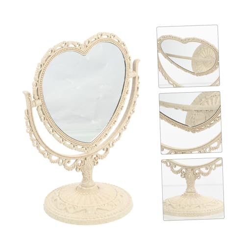 Miroir de table pivotant beige Homoyoyo style rétro pour coiffeuse - 4