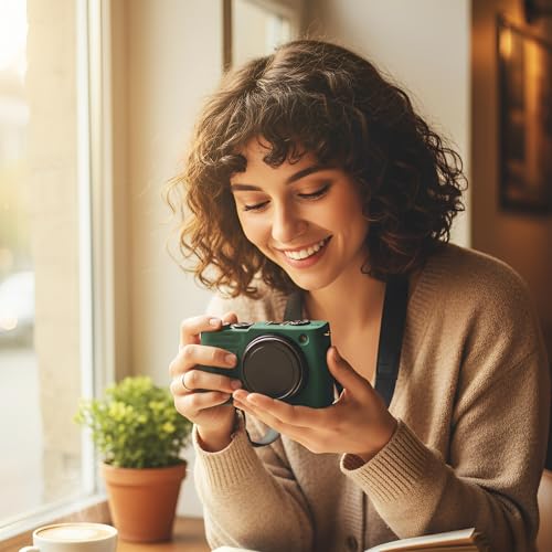 Étui Lumix S9 Panasonic silicone vert protège rayures boîtier