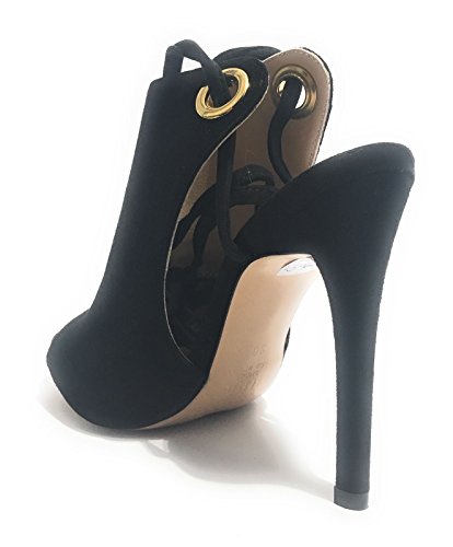 Sandales à talons hauts Liu Jo S17025P0021 pour femmes en cuir noir chic - 4