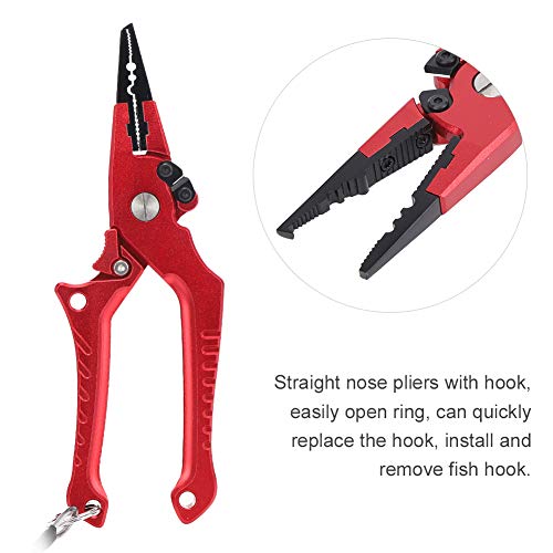 Vistangenset, scherpe rand antislip arbeidsbesparende veerlager vistang Comfortabel handgevoel om te vissen(rood) - Image 7