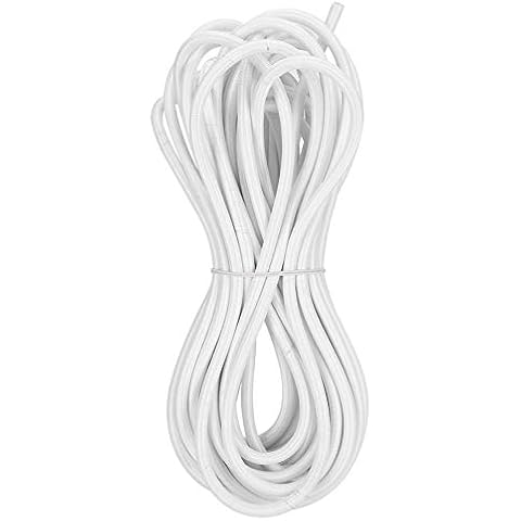 Ymiko Cordón Elástico Redondo 6mm 10m Blanco Cover