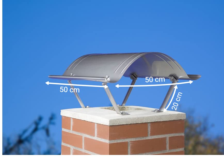 SAREI Haus- und Dachtechnik SHDT - Tapa para chimeneas (500 x 500 mm)
