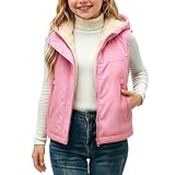 Chaleco acolchado para niñas de 1 a 12 años, de forro