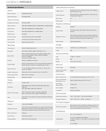 image for DahuaOEM Penta-Brid XVR5216A-X 16+8 Channel 5MP 1U Digital Video Recor