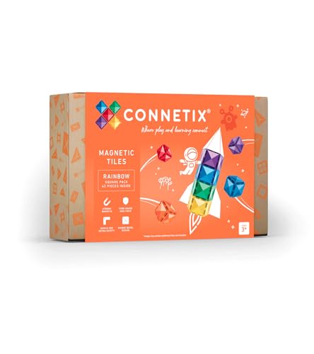 Connetix 42-Piece Rainbow Square Expansion Pack