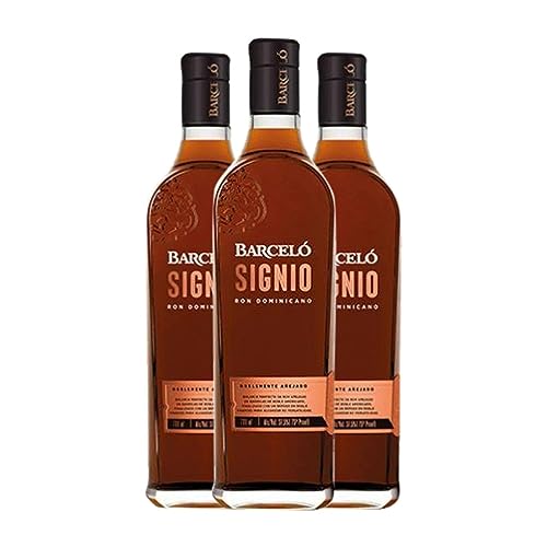 Ron Barceló Signio Extra Añejo 70 cl (Caja de 3 Botellas de 70 cl)