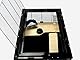 Little Friends Grosvenor Rat and Hamster Cage with Wooden Shelf and Ladder, Large, 78 x 48 x 36 cm, Black