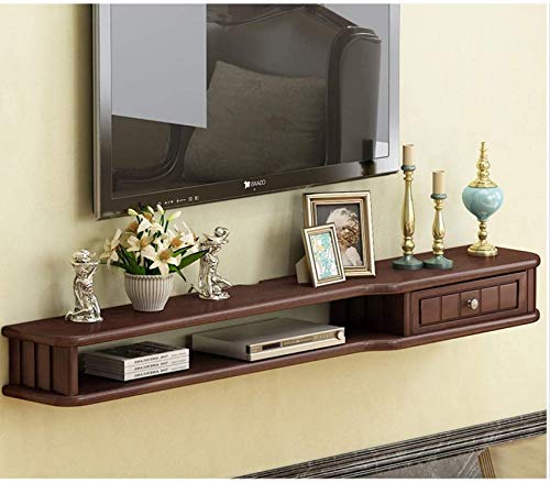 Schwimmendes Regal Wandregal Audio- / Videokonsole TV-Regal TV-Ständer Board Rack TV-Schrank Medienkonsole Spielekonsole Regal für Kabelboxen