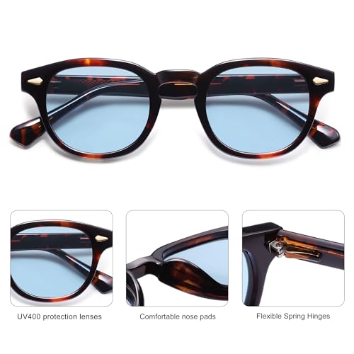 Image of SOJOS Retro Small Round Sunglasses for Men Women Trendy Circle Style UV400 Lenses Unisex Sun Glasses SJ2251