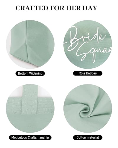 Bride Squad - Bolsas Tote para novias y damas miniatura 4