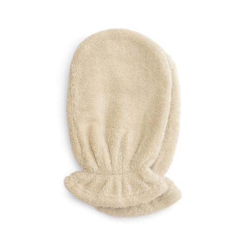 Image of mushie Baby Bath Mitt | Organic Cotton | Pack of 2 (Fog)