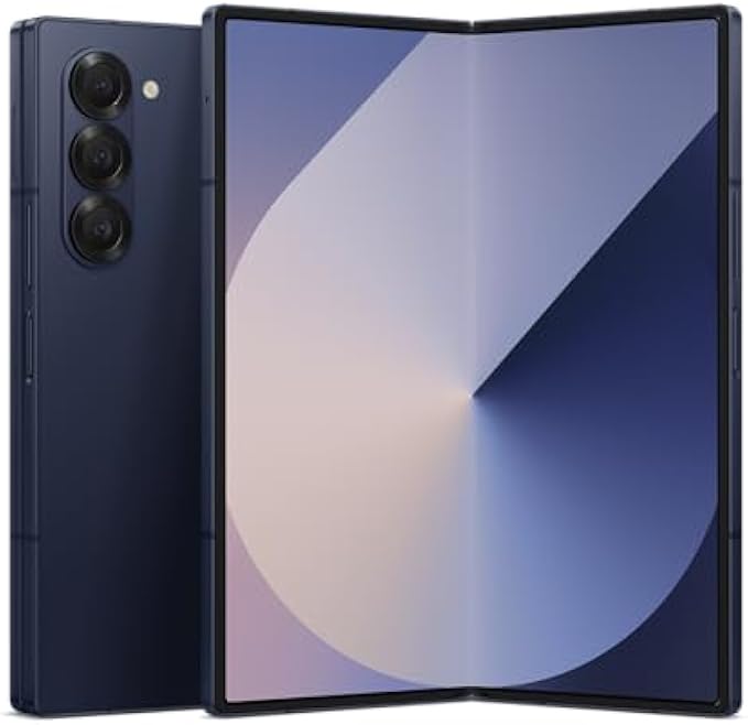 SAMSUNG Galaxy Z Fold 6 AI Cell Phone, 256GB Unlocked Android Smartphone, Circle to Search, Handsfree Live Interpreter, AI Photo Edits, Large Screen, 2024, US 1 Yr Manufacturer Warranty, Navy