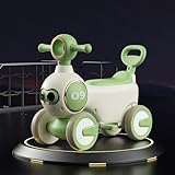 Dazzix子供用三輪車手押し車 手押し車 ベビーウォーカー三輪車 【3in1 手押し車/バランスカー/キックボード】1歳-6歳子供用車のおもちゃベビー 三輪車の足踏み式動力車 組み立て簡単 軽量 ハンドル ベビーカー バランス 乗 調整可能 ウトドア＆室内兼用子供 乗り物 男の子 女の子 誕生日プレゼント (グリーン)