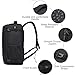 Imagen de PUSLOM Mochila 55x35x25 Mochila Viaje Cabina Avion 55x35x25 Equipaje de Mano 48L Bolsa de Viaje Hombre Mujer Mochila Viaje Cabina con Puerto USB Negro