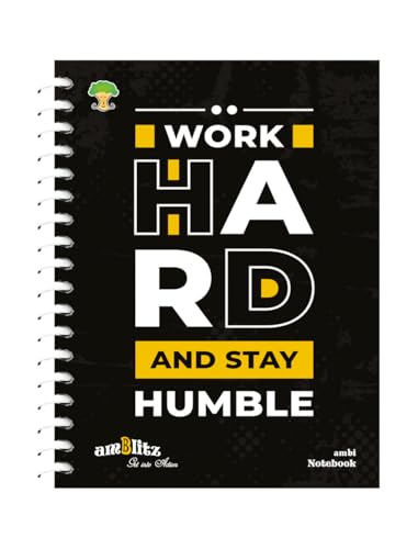 Image of amblitz Spiral Notebook | 18 X 24 CM | B5 Size | School /College Students's Choice for Note Making | 70 GSM Thick White Paper | Diary Size | Personal & Office Use | (500 Pages, RULED Notebook)