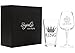 King Beer & Queen Wine Glass Set | Beautiful Gift for Newlyweds, Engagements, Anniversaries, Weddings, Parents, Couples, Christmas - Novelty Drinking Glassware (King Beer & Queen Wine Glass Set)
