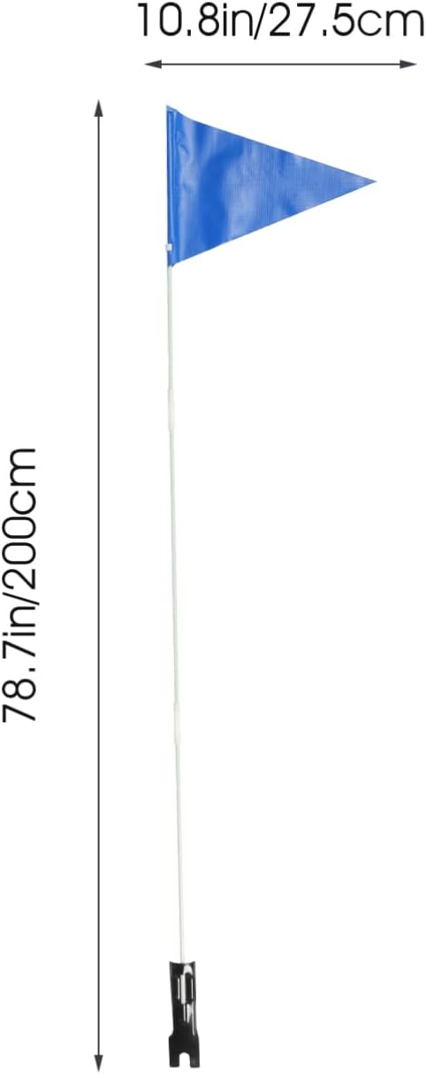 YARNOW 2set Adjustable High Visibility Bike Flag Mounting Bracket Reflective Safety Flag for Portable and Design for Boy Girl and Seniors